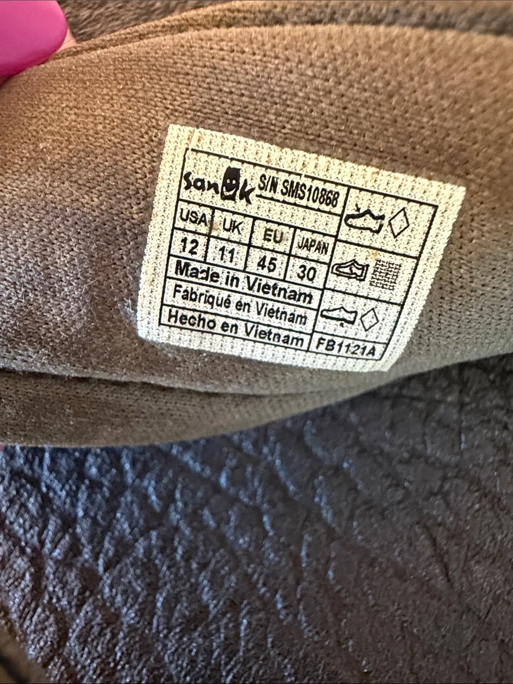 Sanuk Men's Brown Flip Flops with Tan Straps